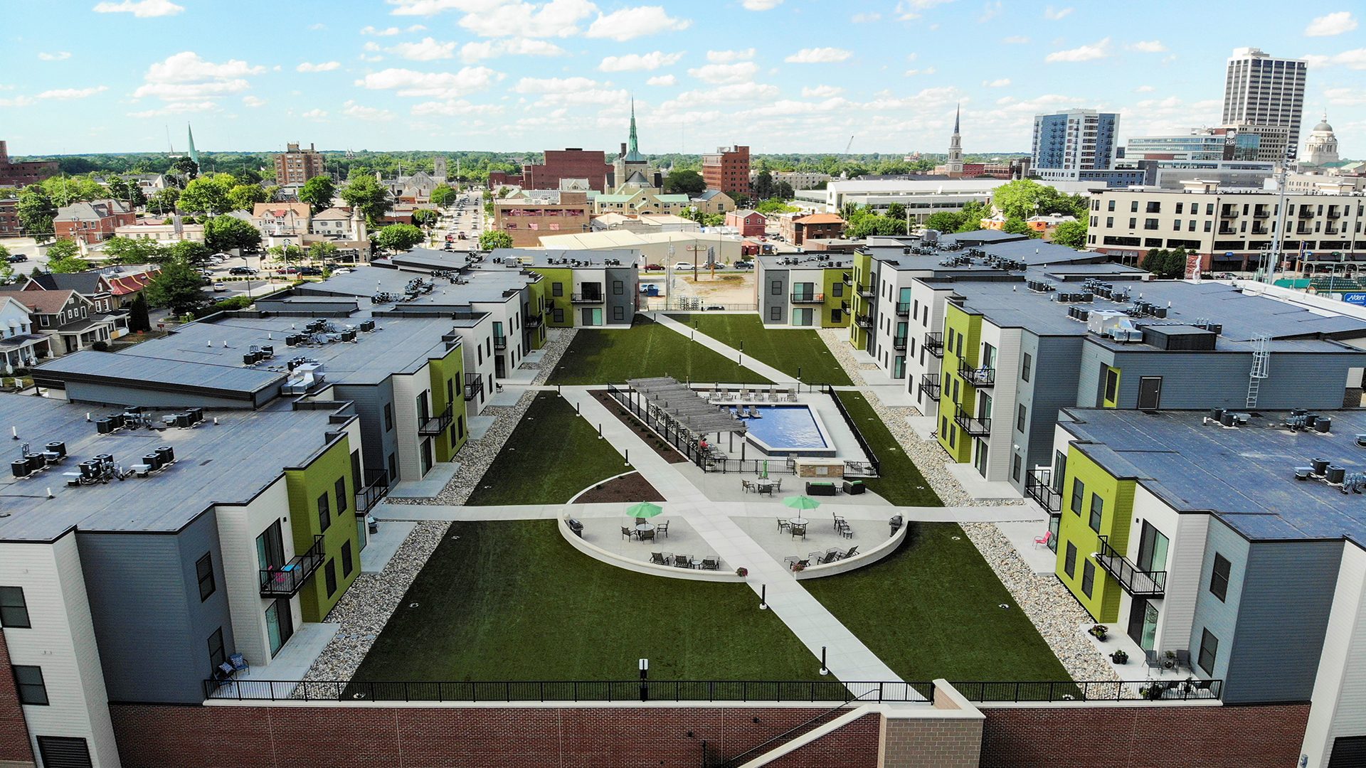 Cityscape Flats courtyard