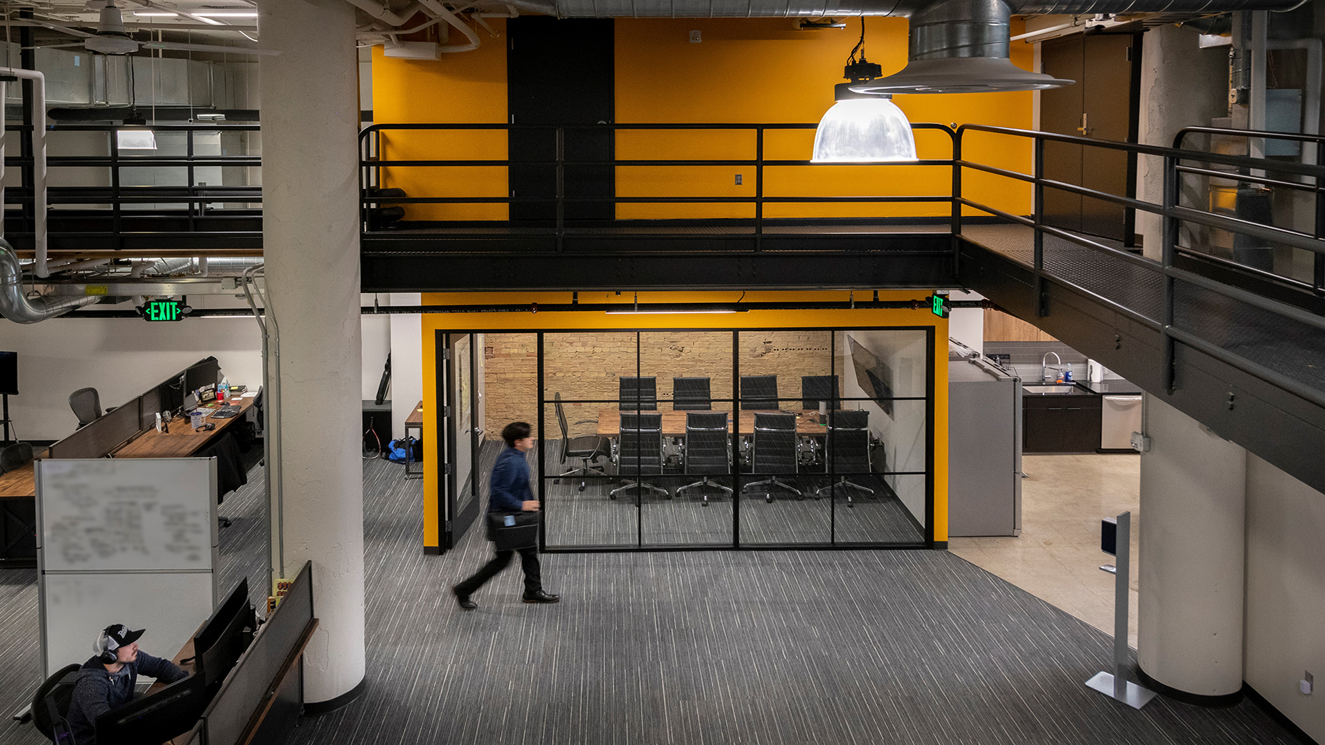 Aptera Yellow Wall from Upstairs