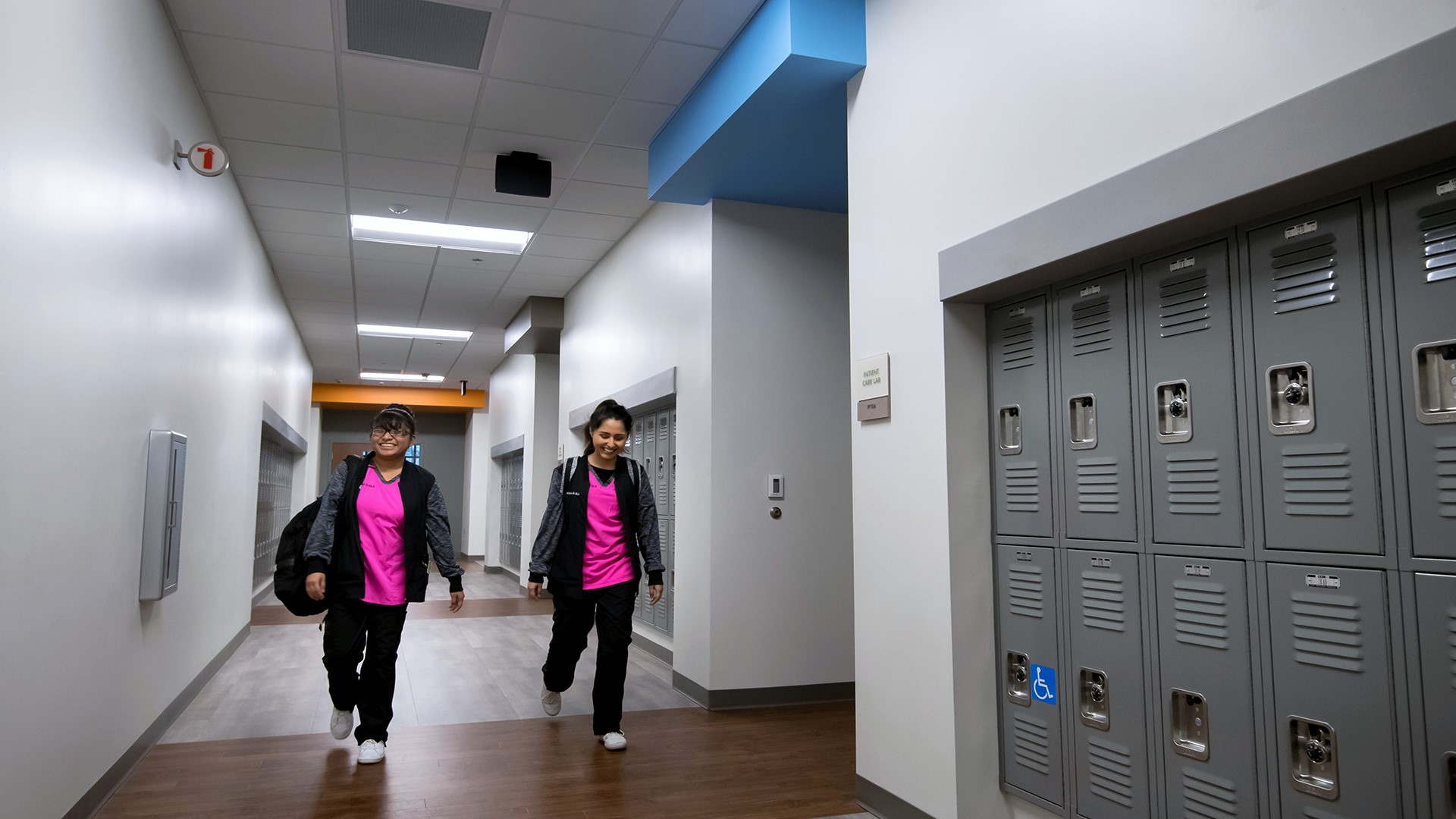 Parkview Education Center Students in Hallway