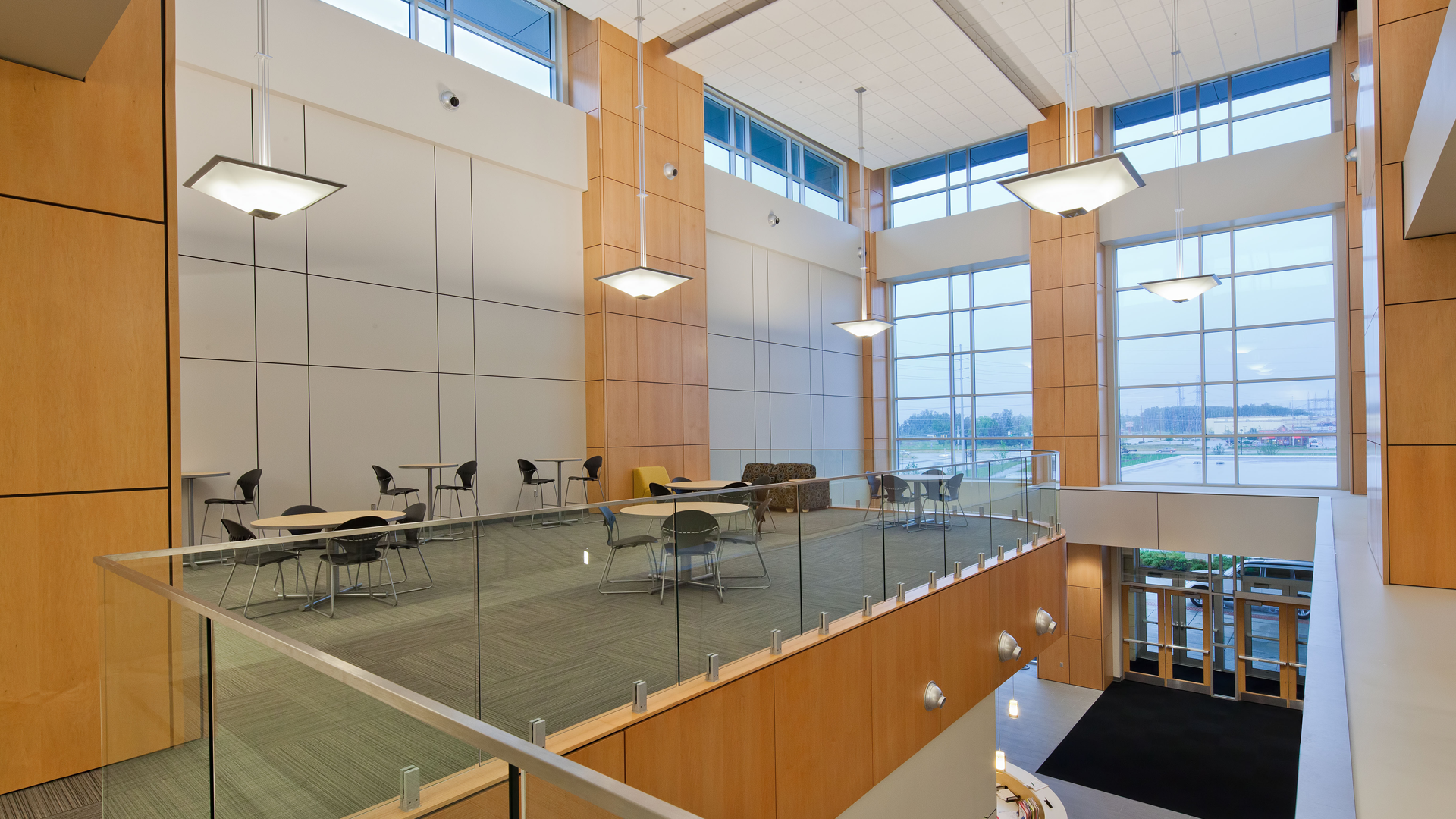 Manchester University School of Pharmacy second floor lounge
