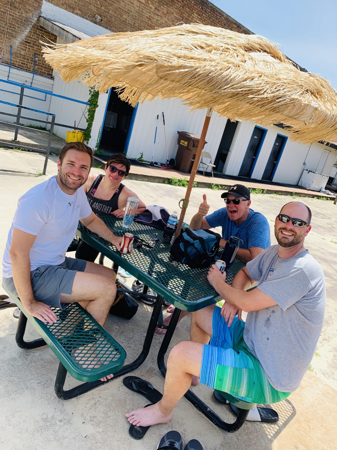 DC Sand Volleyball team taking a break