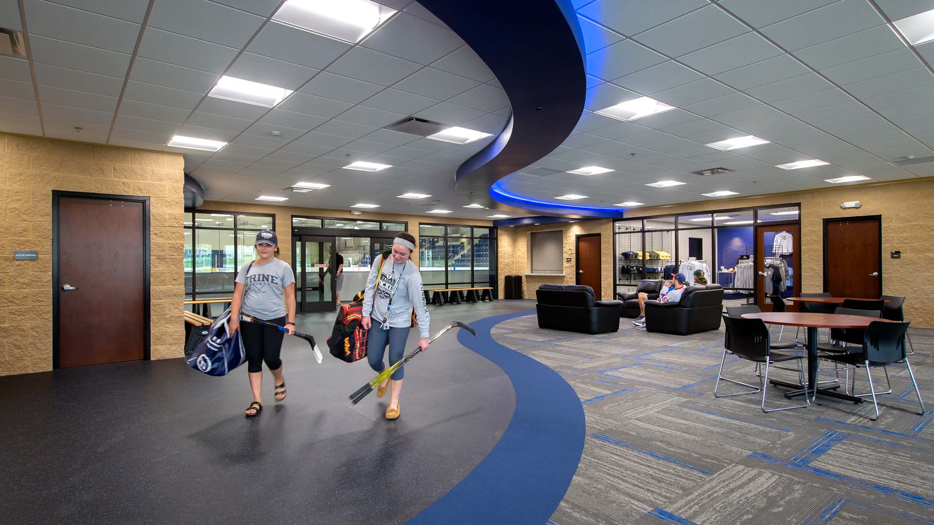 Trine University Thunder Ice Arena Lobby