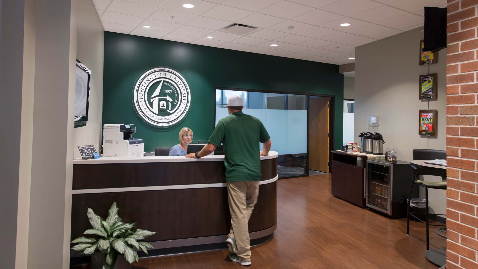 Huntington University welcome center lobby