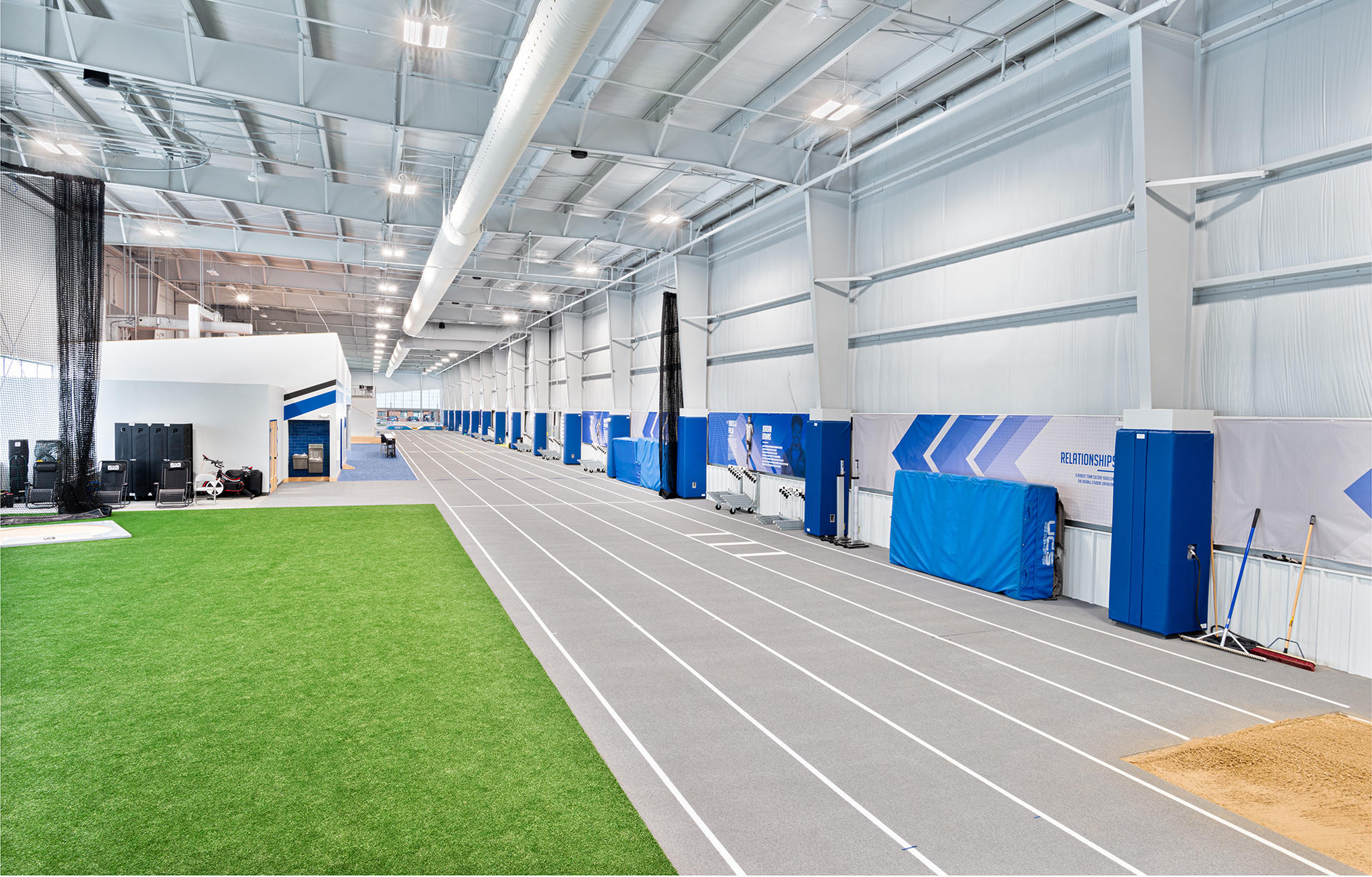 Bethel University Lehman Family Training Center Track Wall