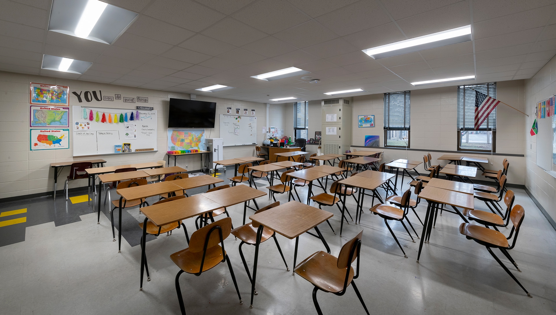 Lane Middle School Classroom