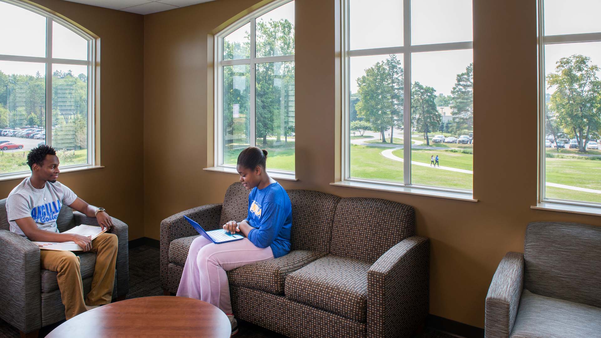 Ancilla College Student Housing Residence Hall Lounge