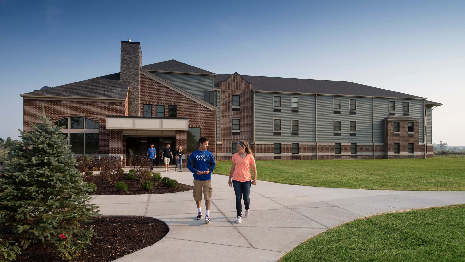 Ancilla College Student Housing Residence Hall Exterior