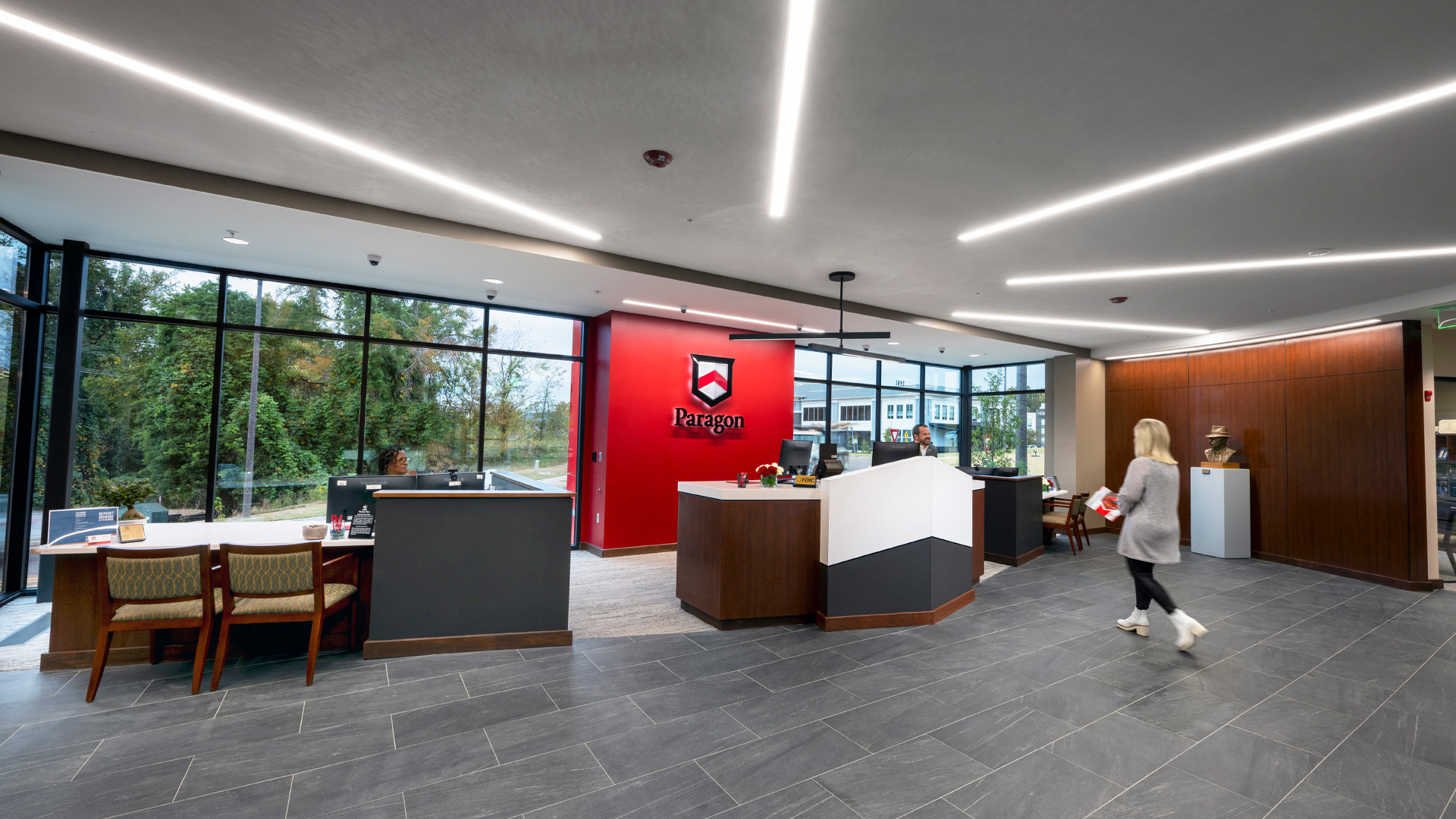 Paragon Bank branch lobby