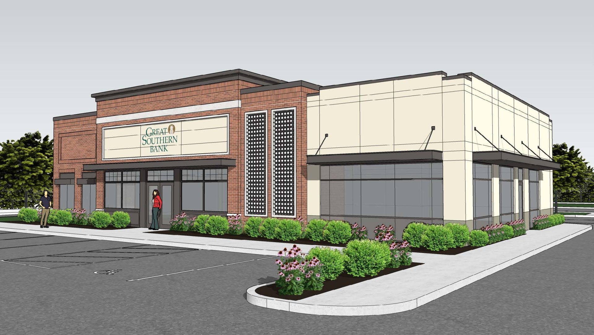 Great Southern Bank Exterior Rendering