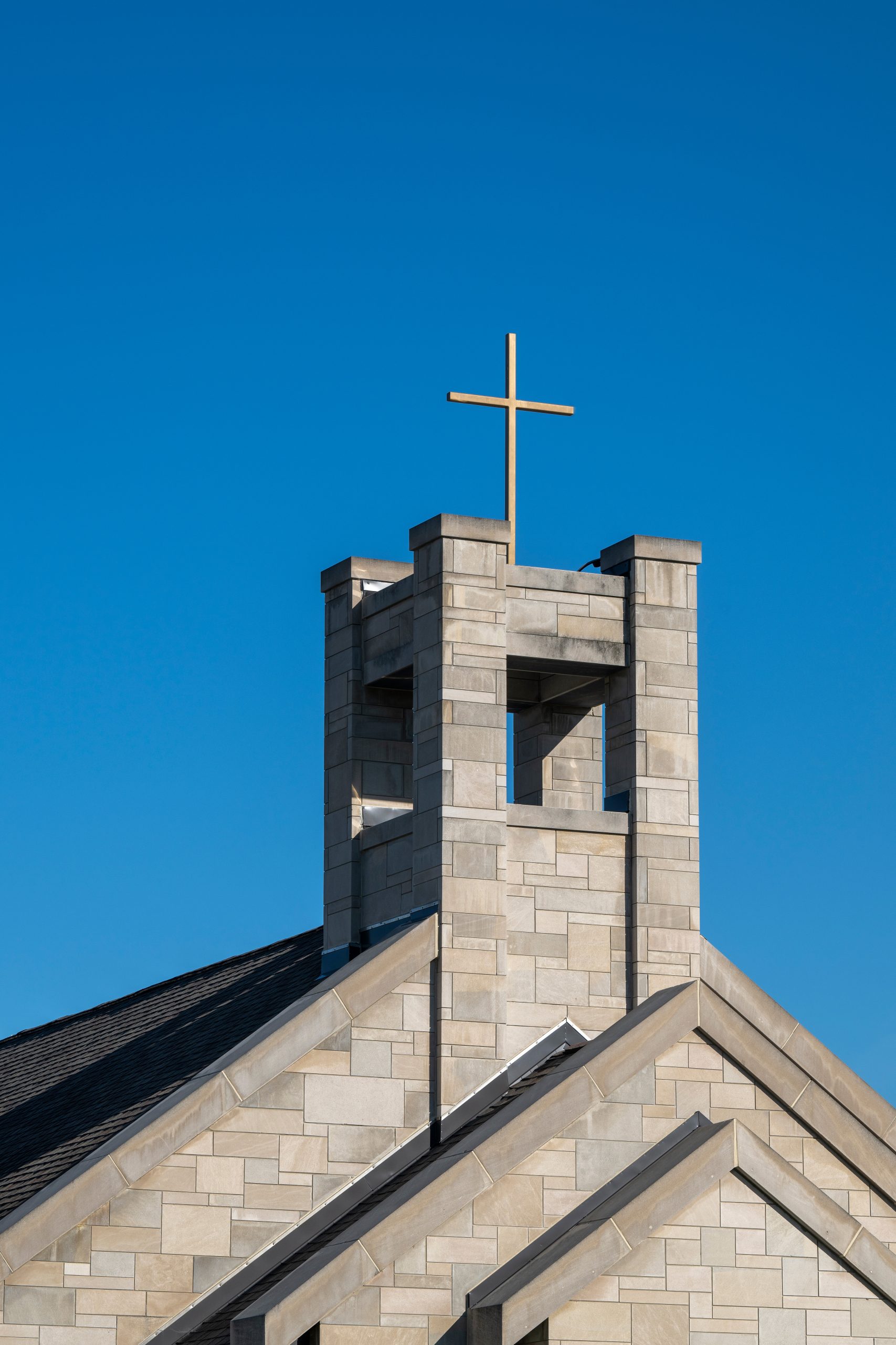 Exterior steeple on chapel.