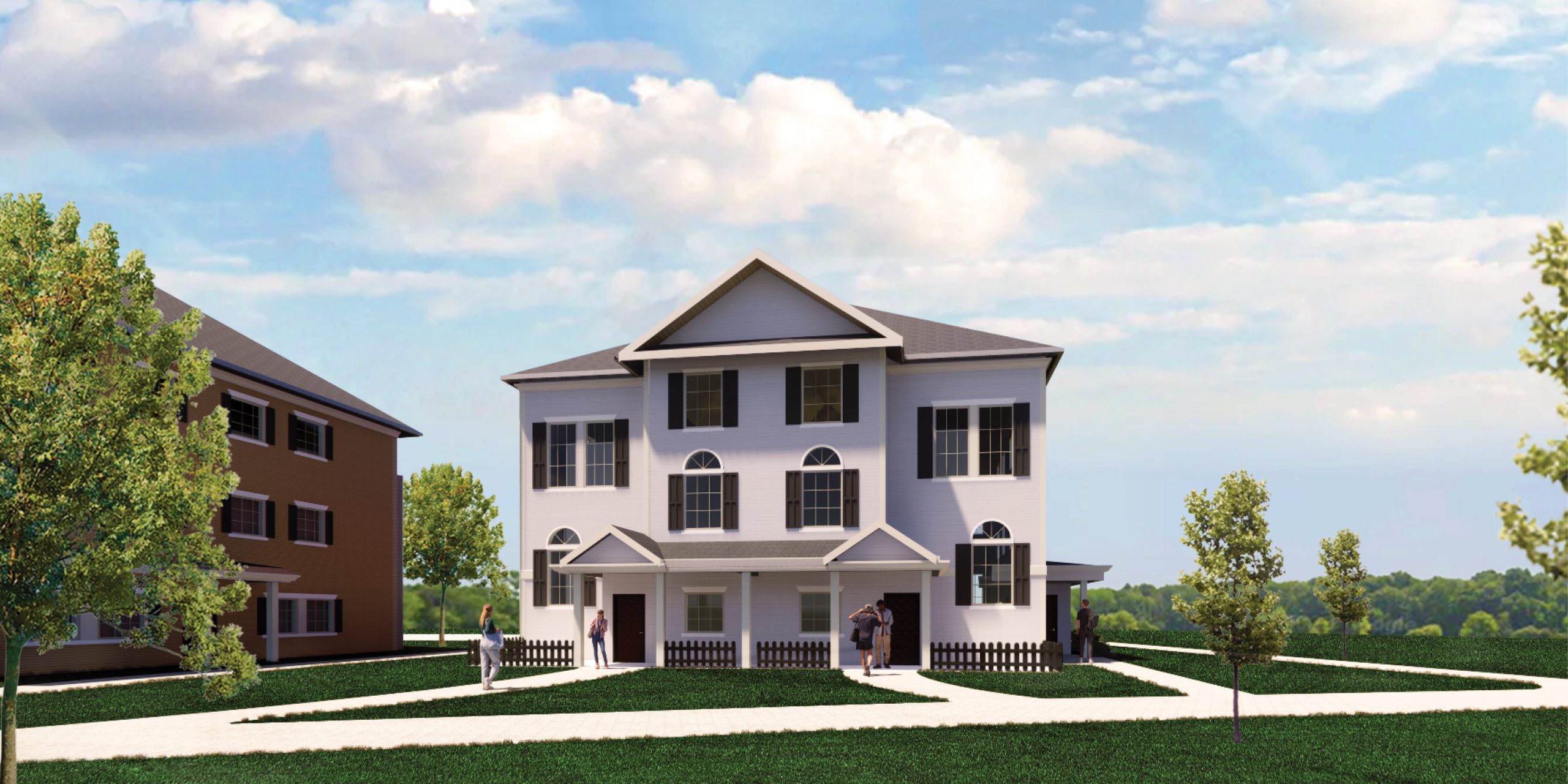 Student housing rendering.