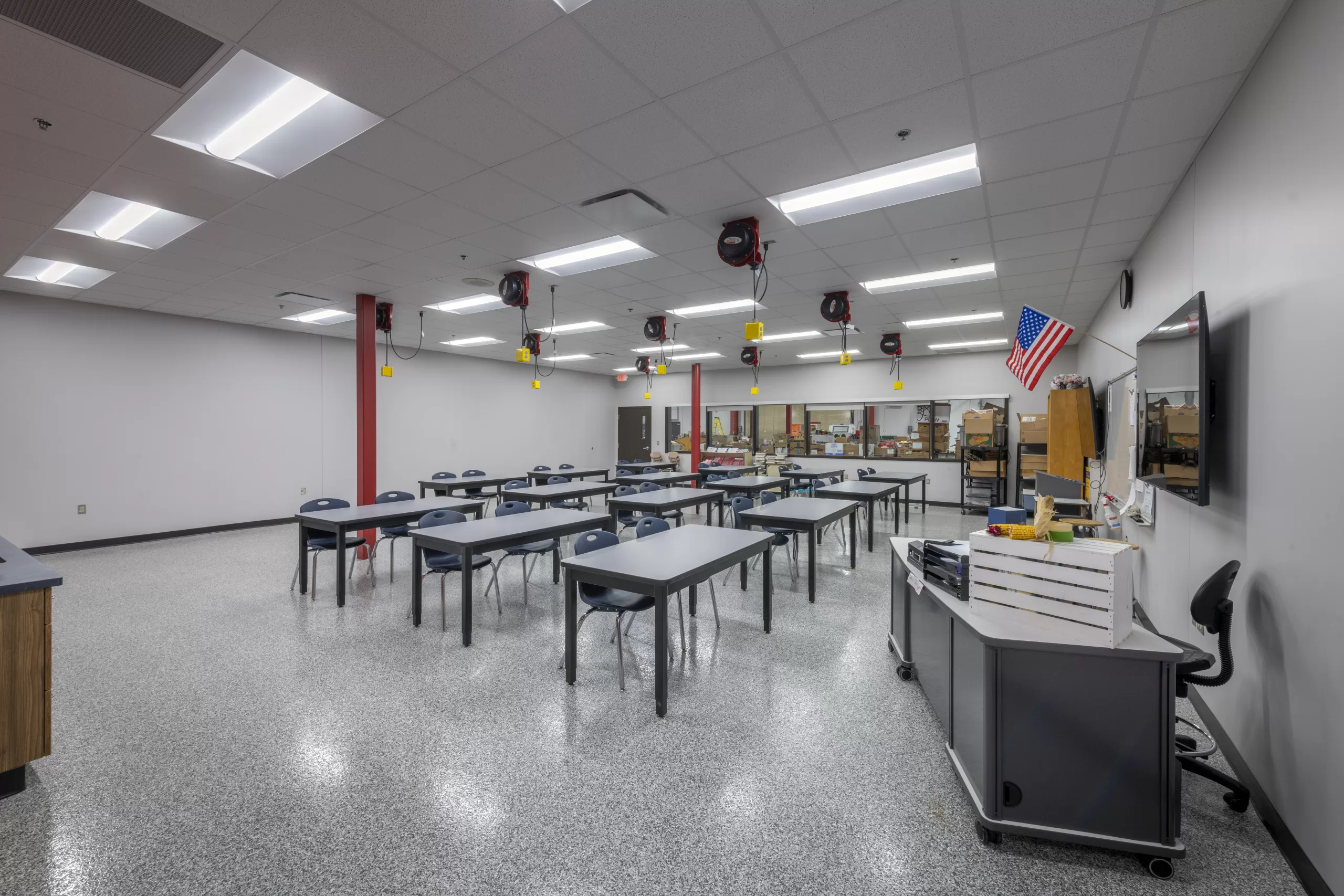 Adams Central High School Classroom Electrical Engineering Outlets