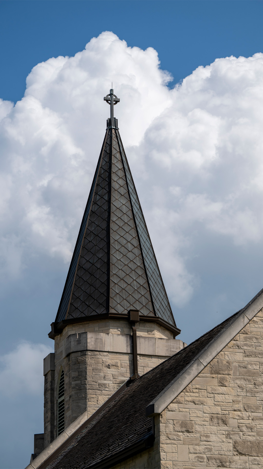 Indiana Wesleyan University Prayer Chapel Building steeple.