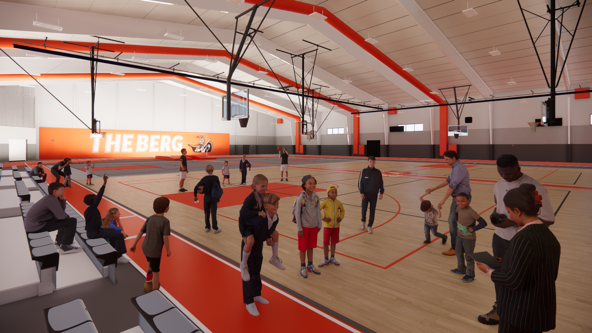 Heidelberg University Fieldhouse Basketball Court Rendering