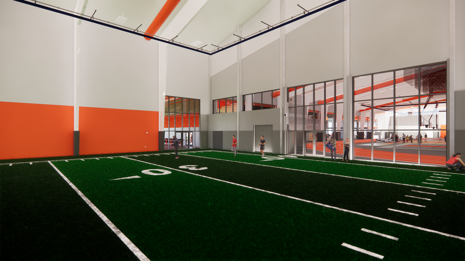 Heidelberg University Fieldhouse Interior Rendering