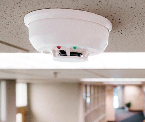 Smoke Detector on Ceiling