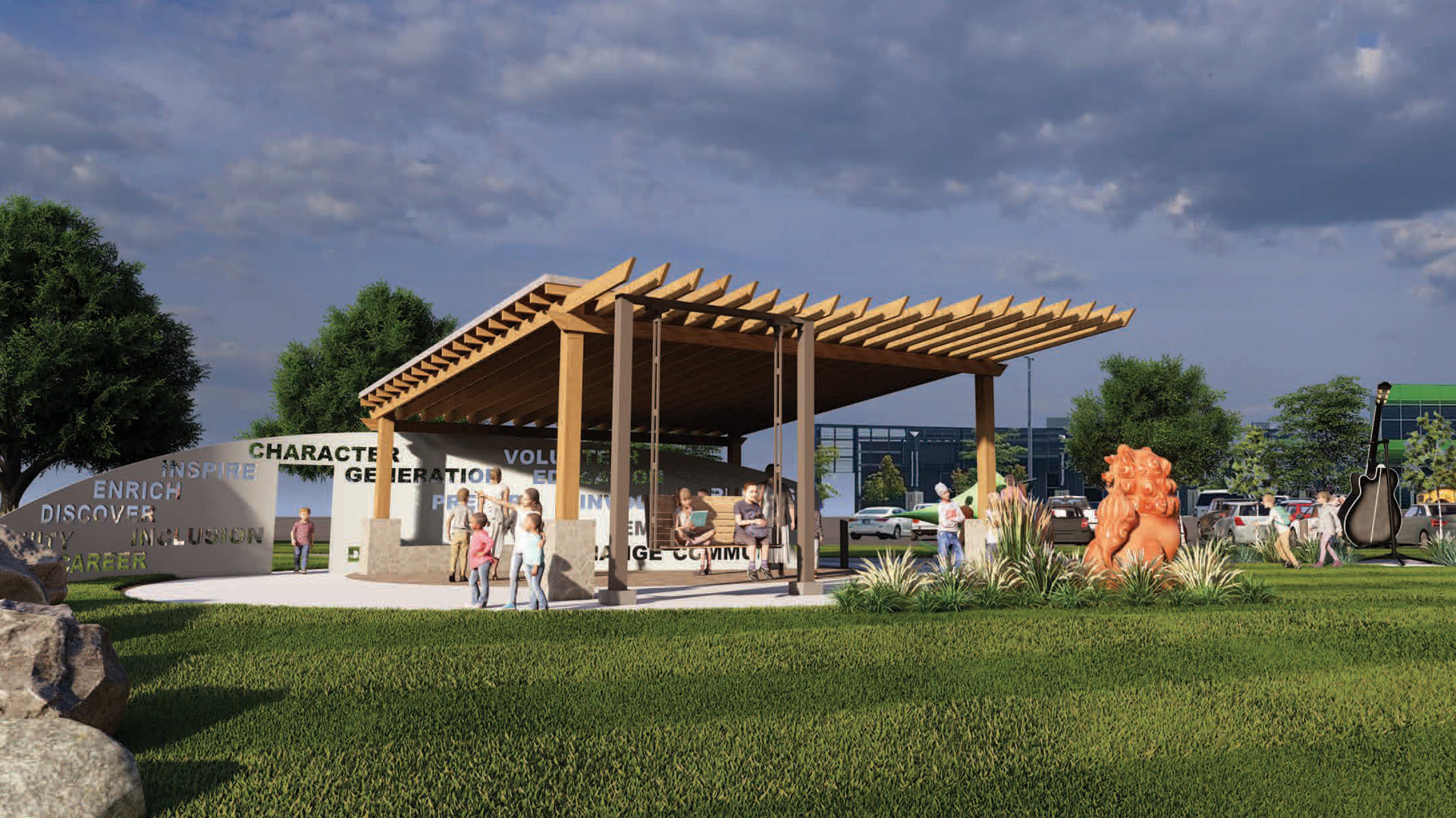 Junior Achievement of Northeast Indiana Legacy Park Pavilion Rendering