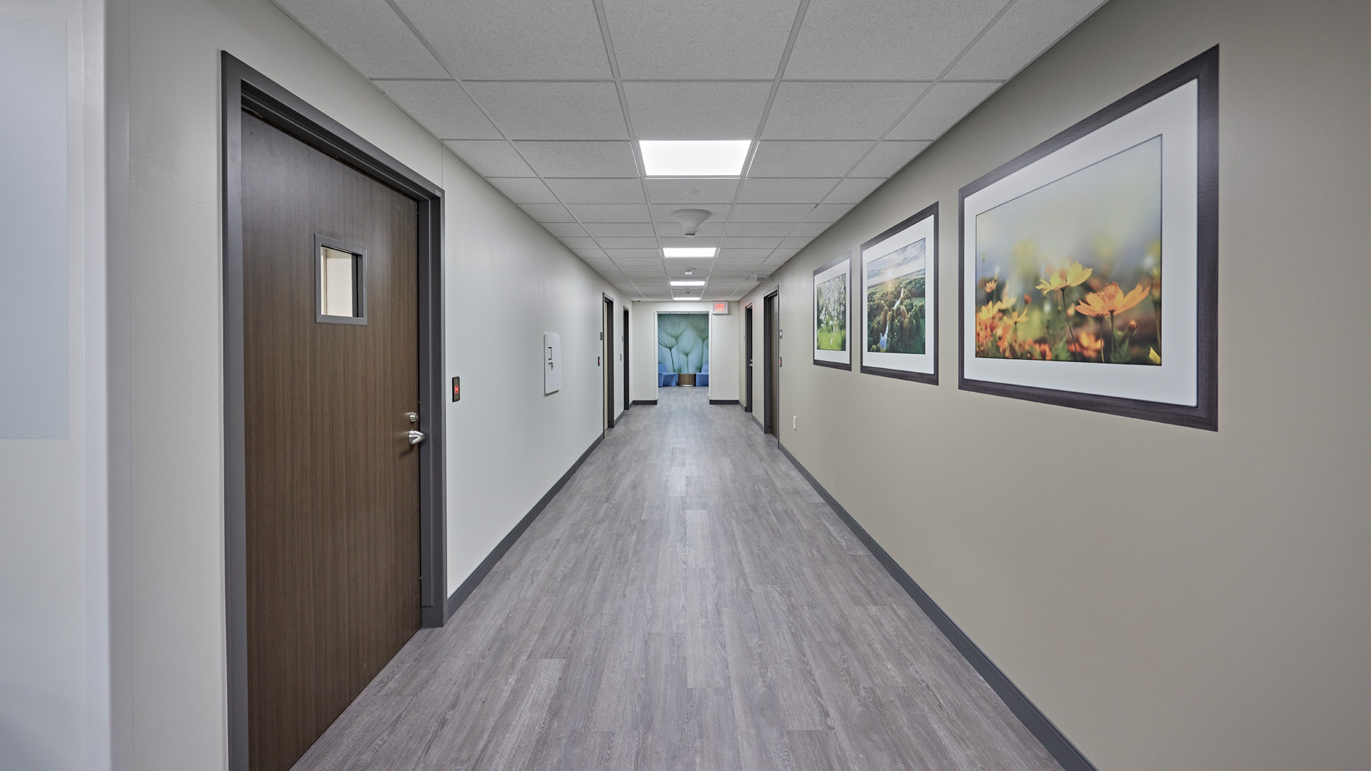 Behavioral health facility hallway