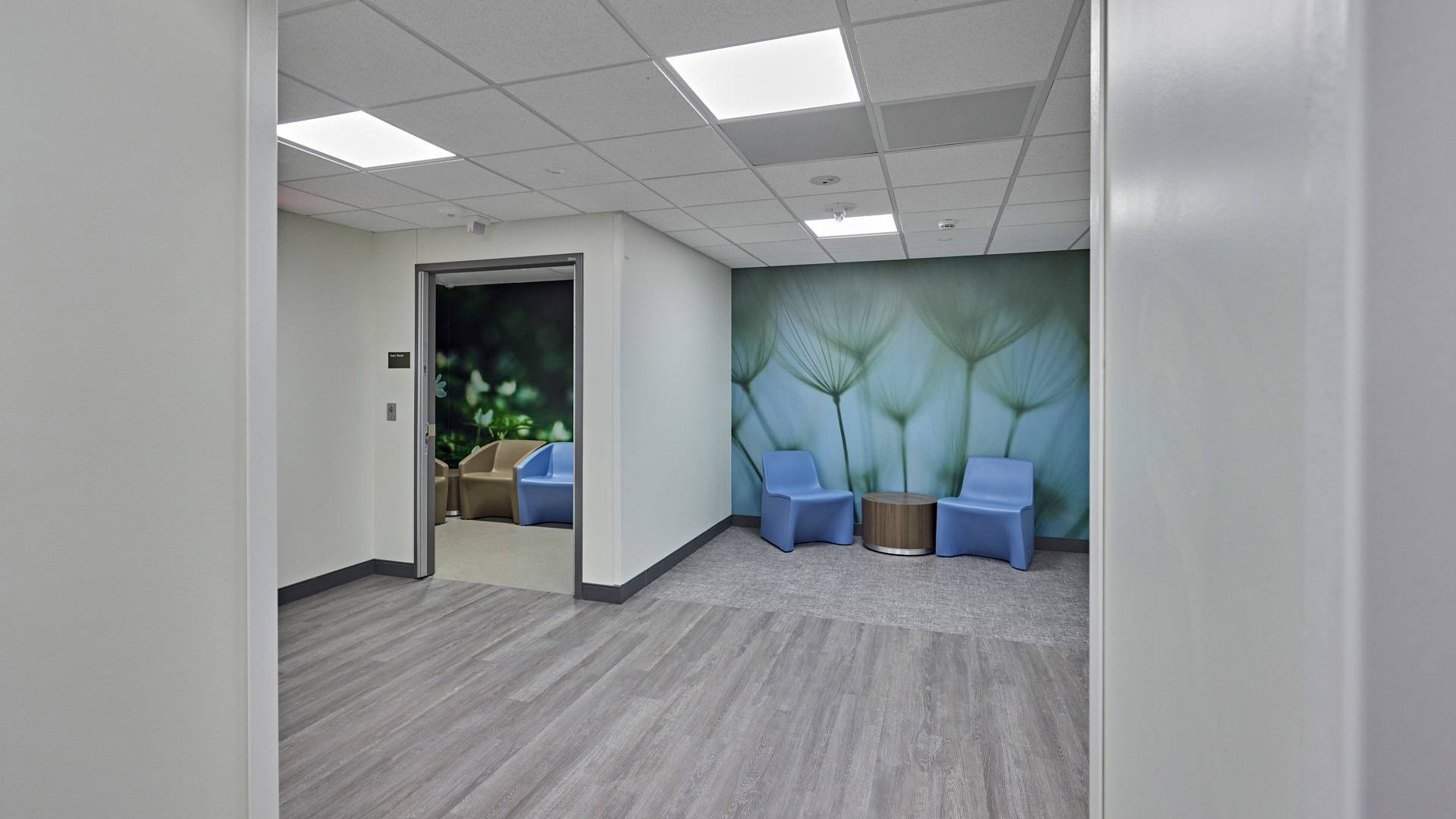 Behavioral health facility patient waiting area