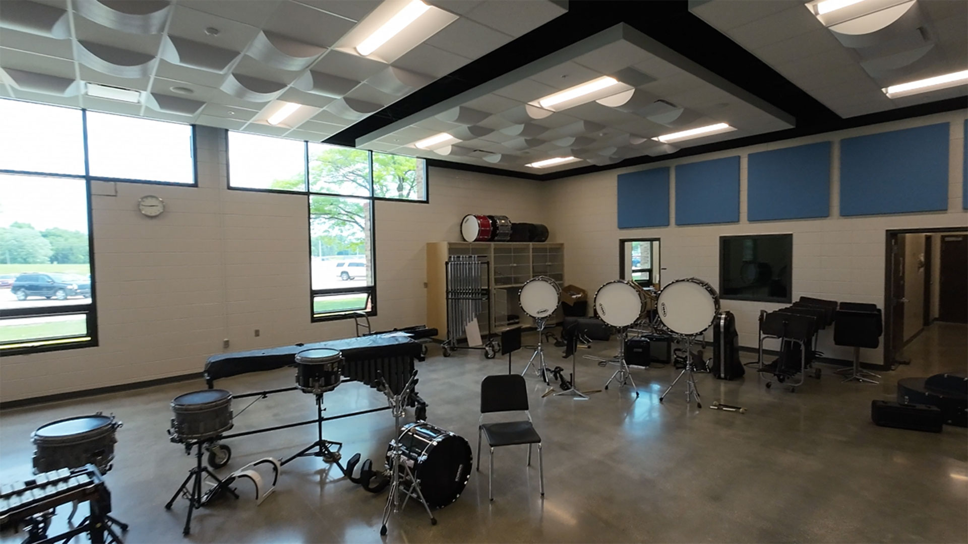 Wayne High School Band Room After