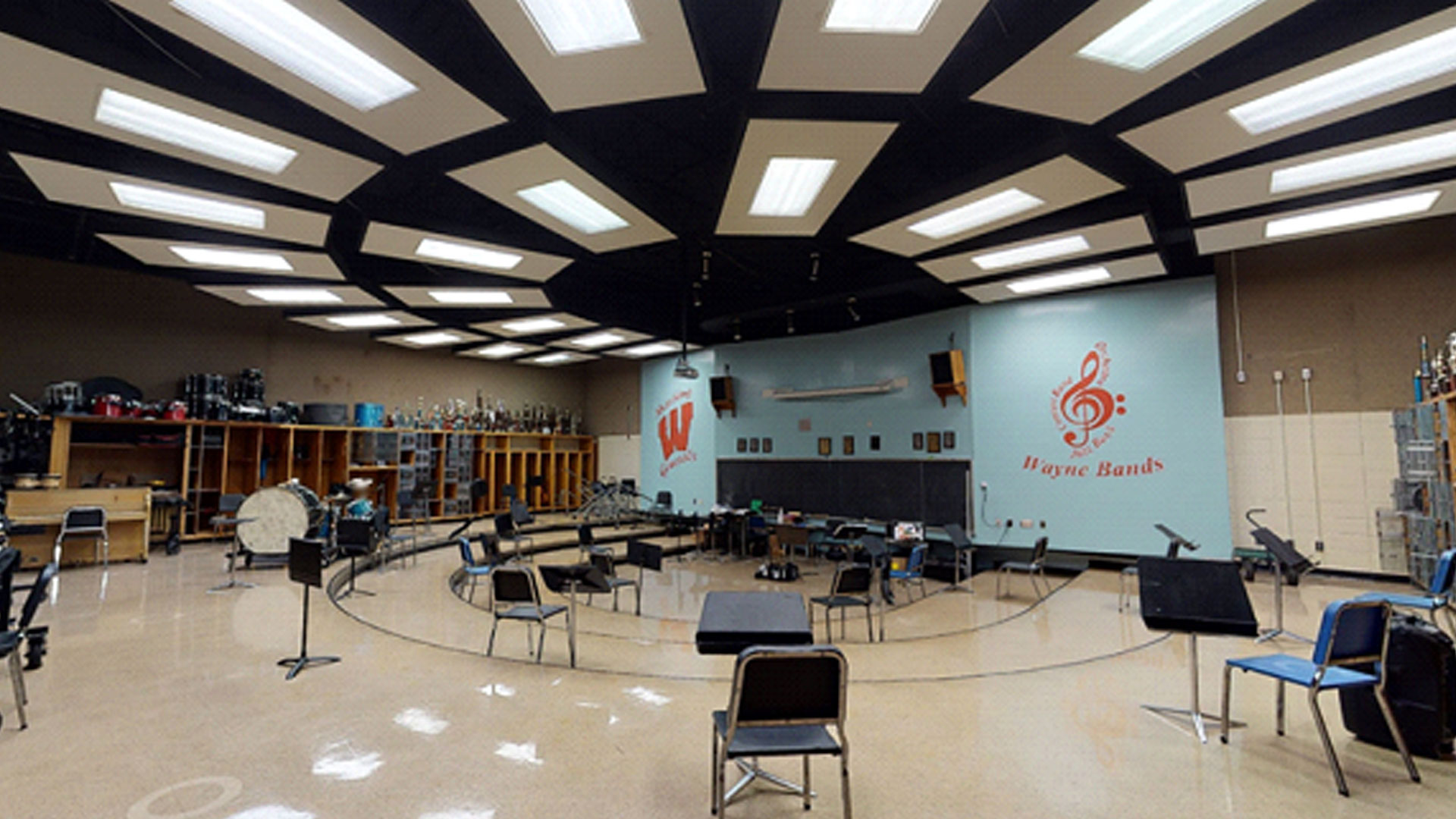 Wayne High School Band Room Before