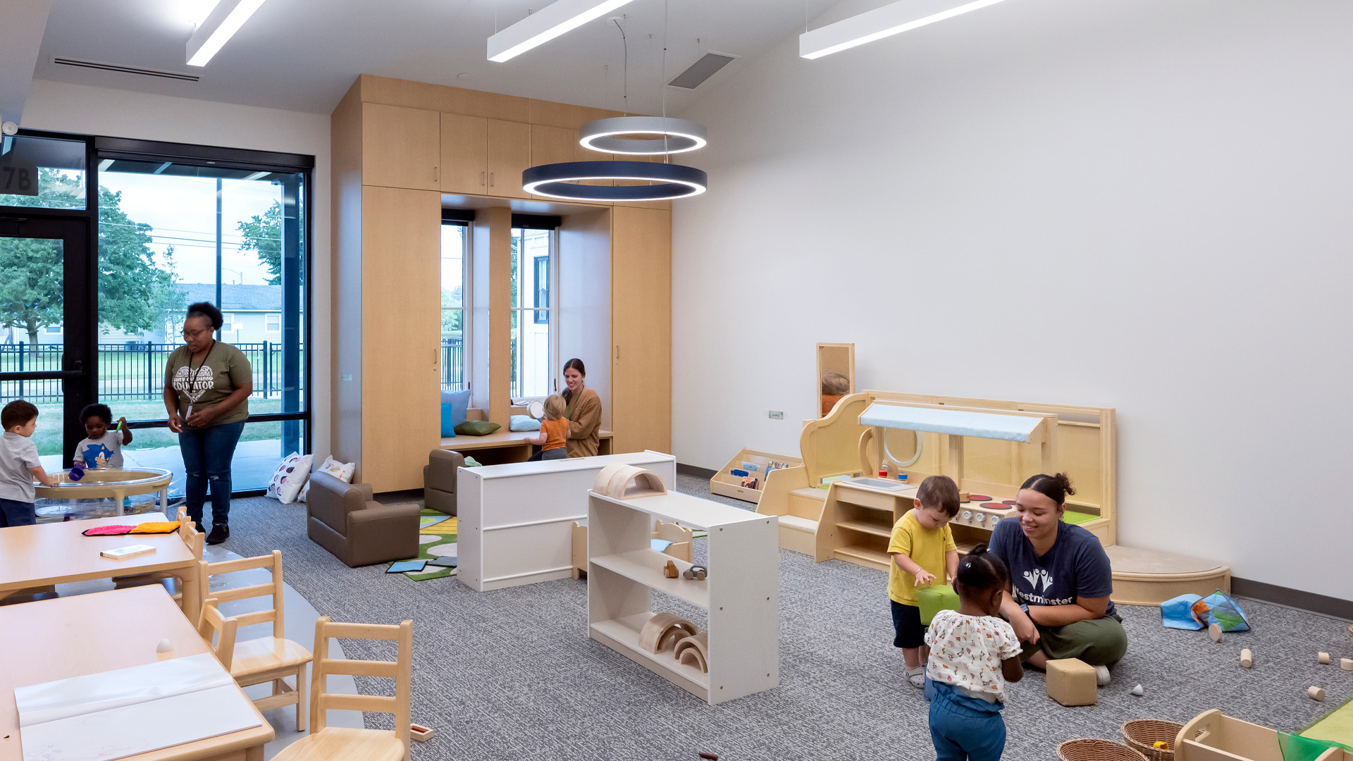 Early childhood classroom with colorful toys.