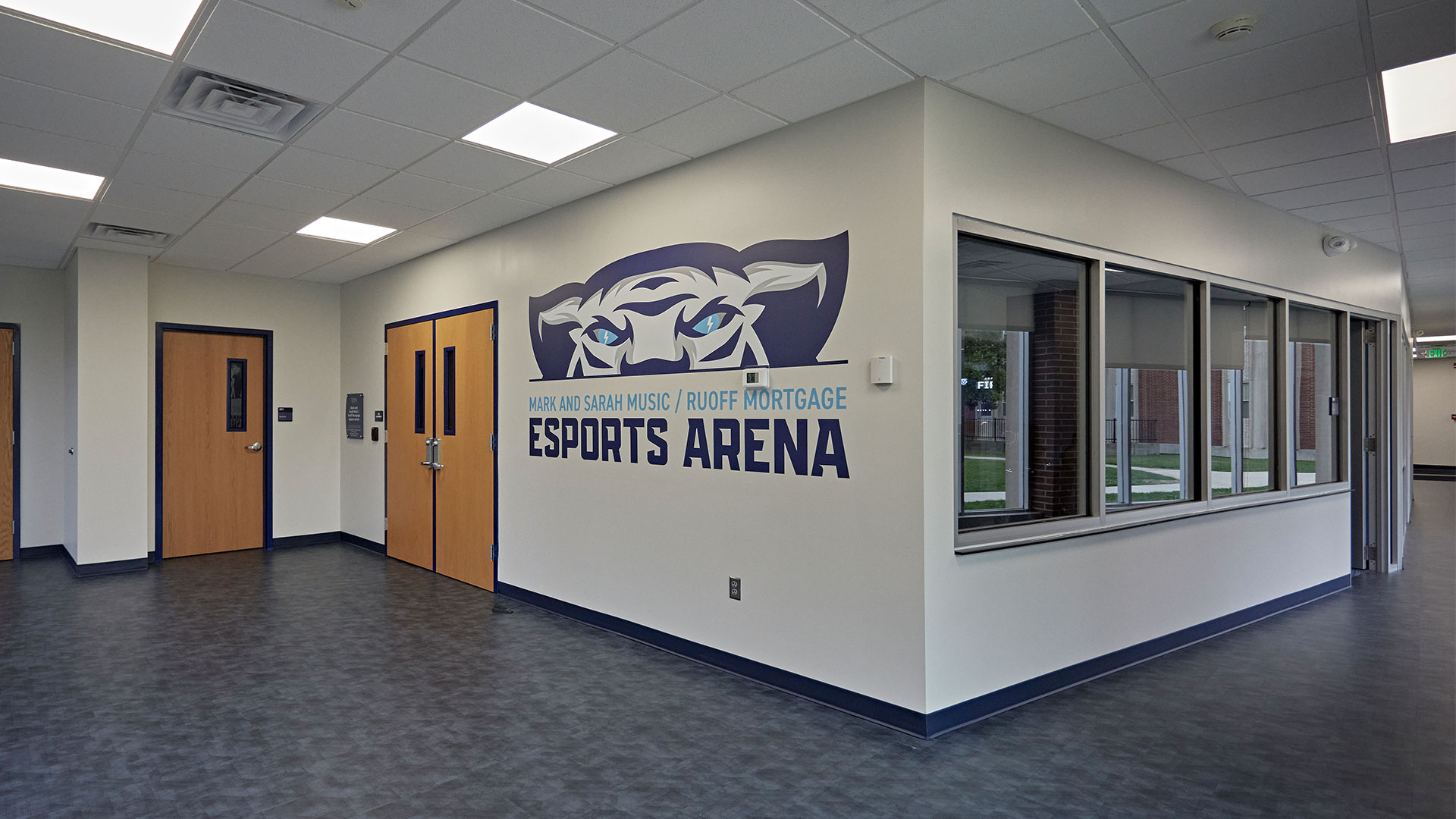 Trine University eSports Arena Entry Doors