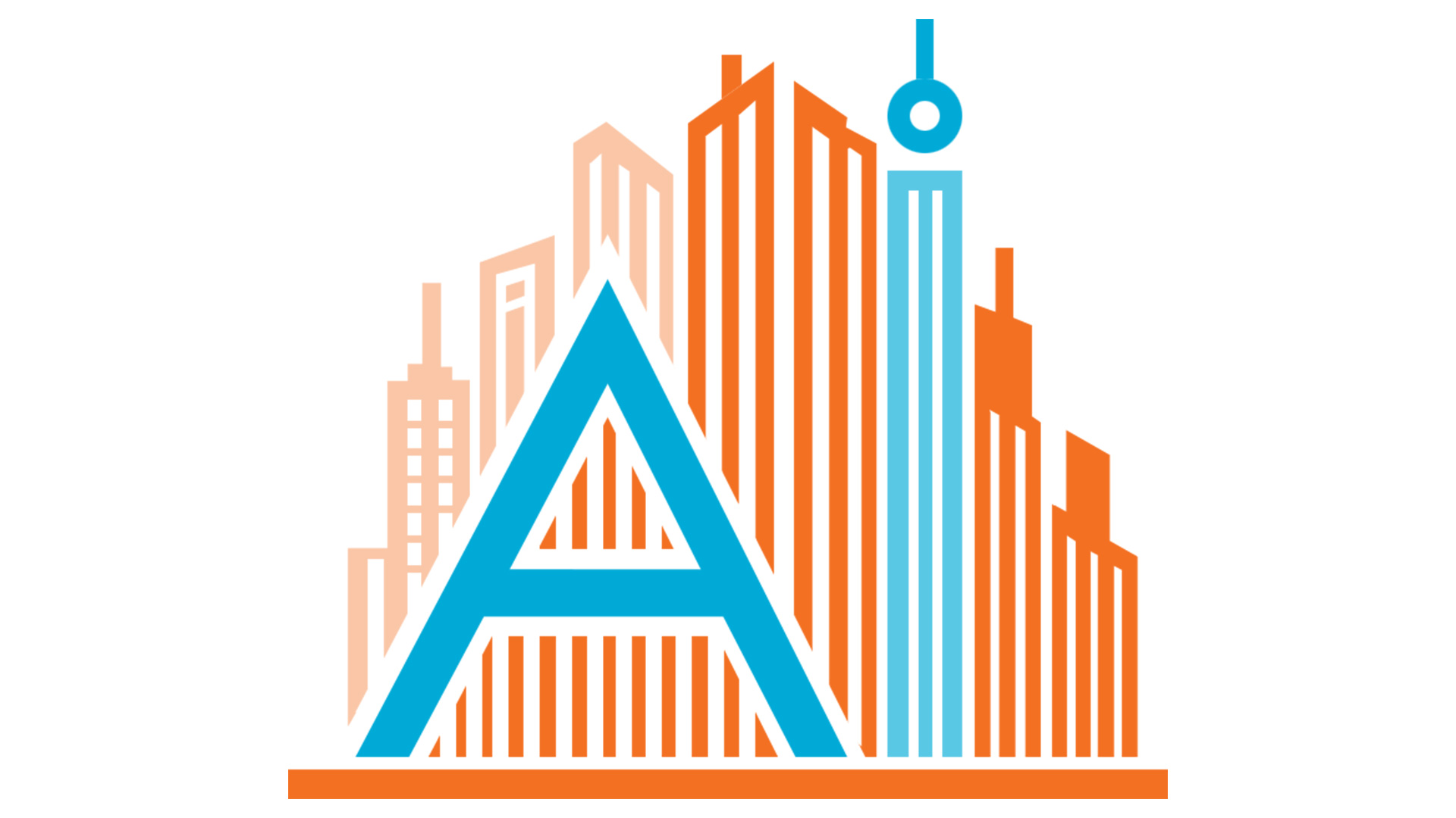 AI letters in skyscraper