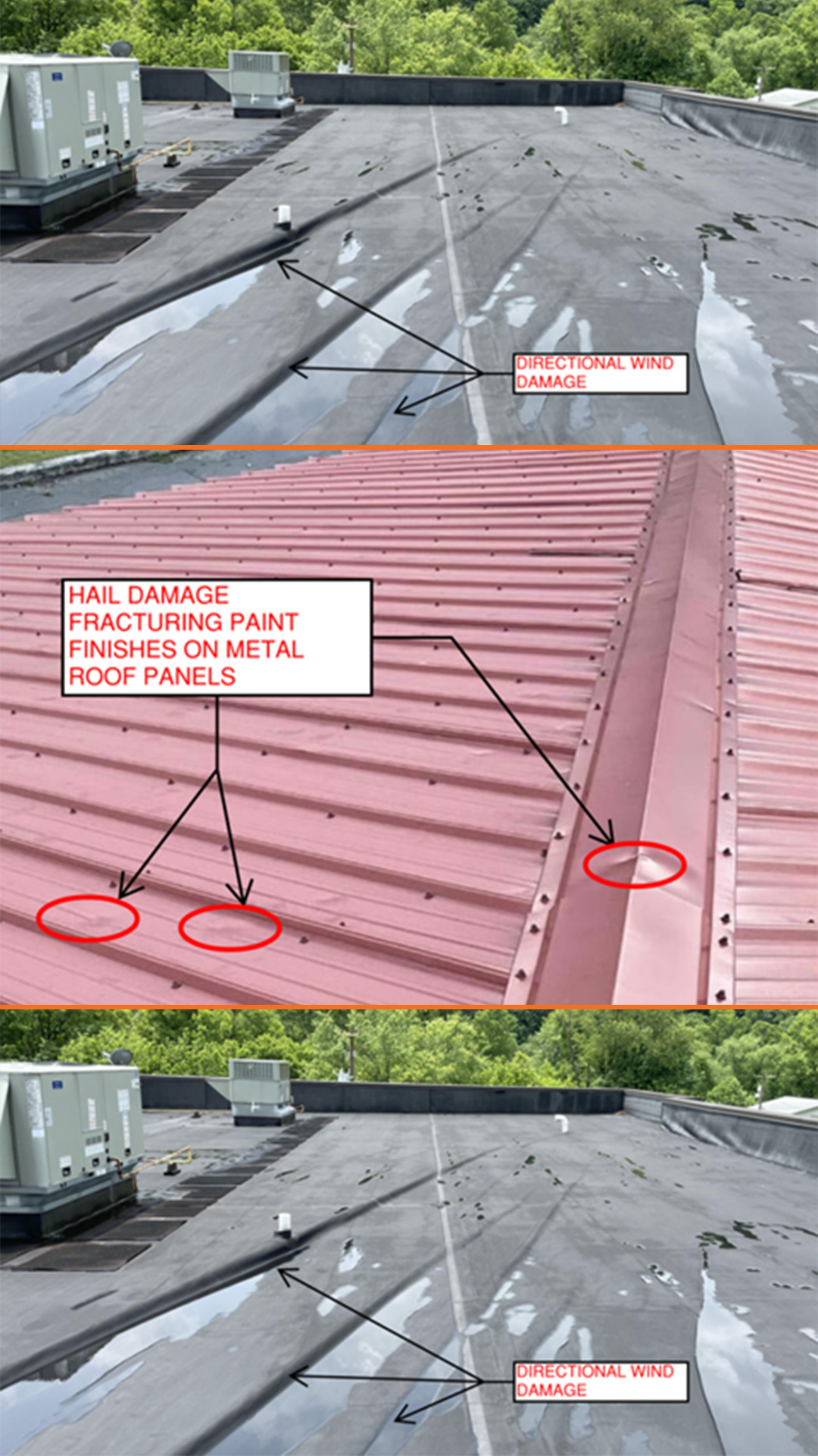 roof damage from storms - wind and hail
