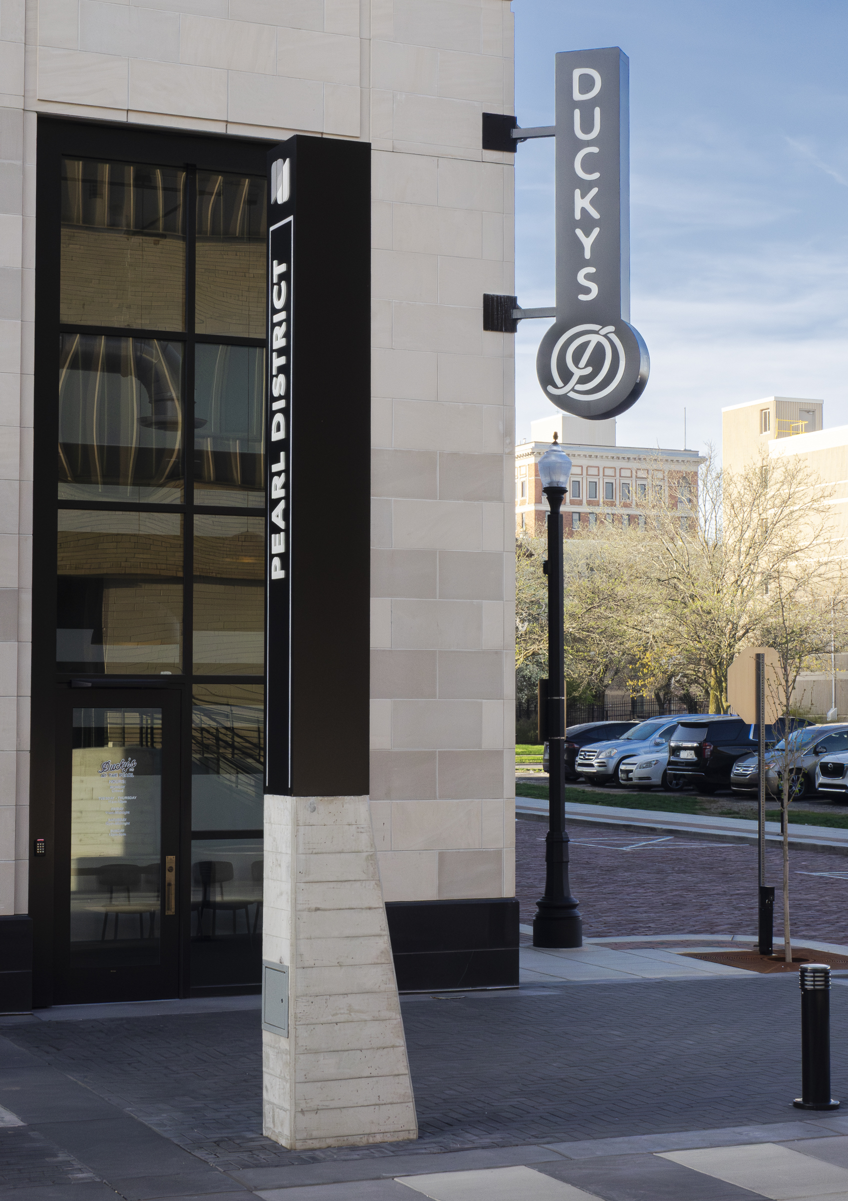 Exterior restaurant downtown Fort Wayne.