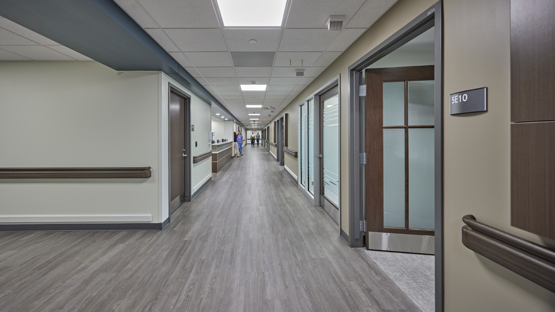 Pediatric unit hallway.