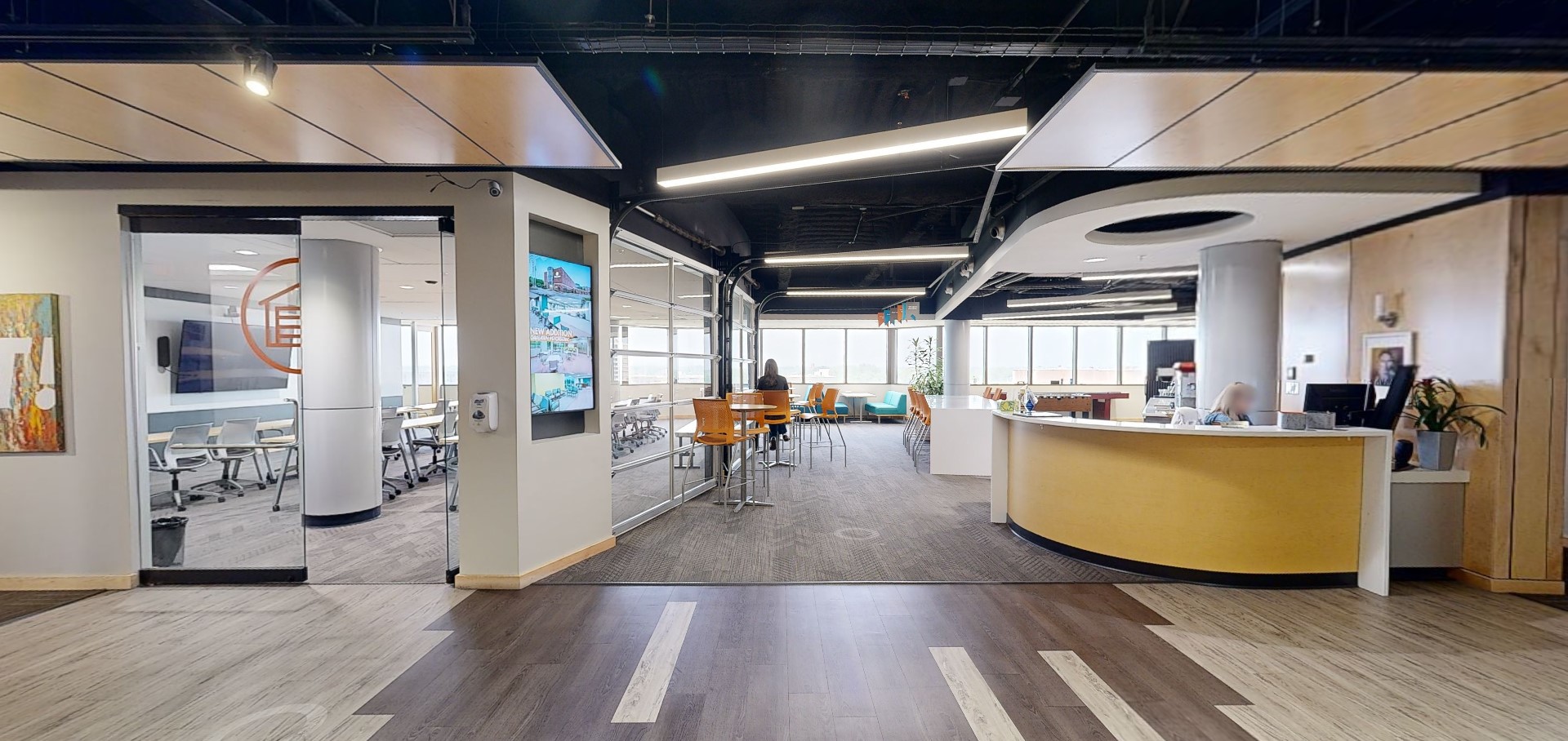 Office front lobby.