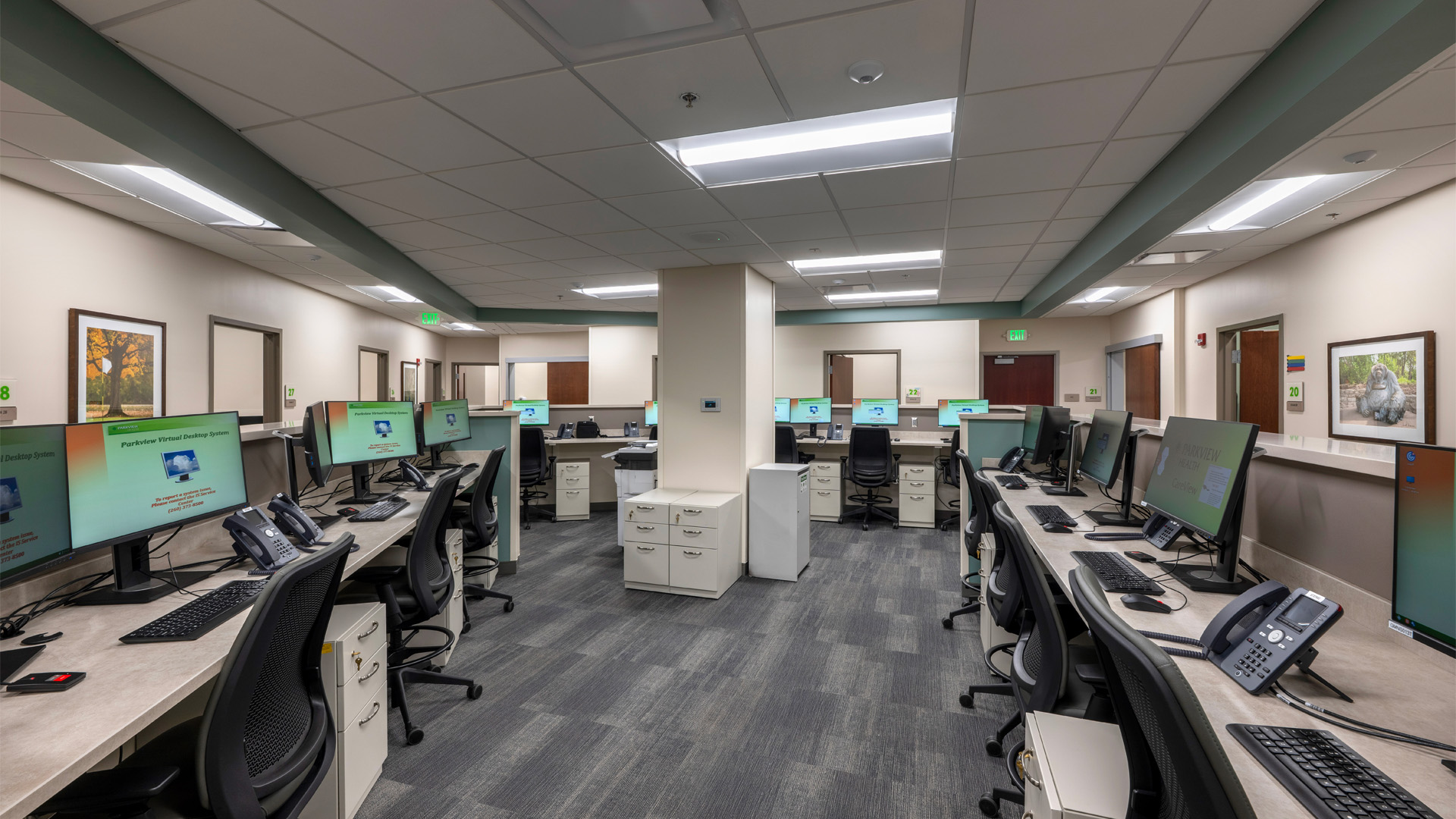 Classroom lab at Parkview Physicians Group Internal Medicine Graduate Medical Education Clinic.