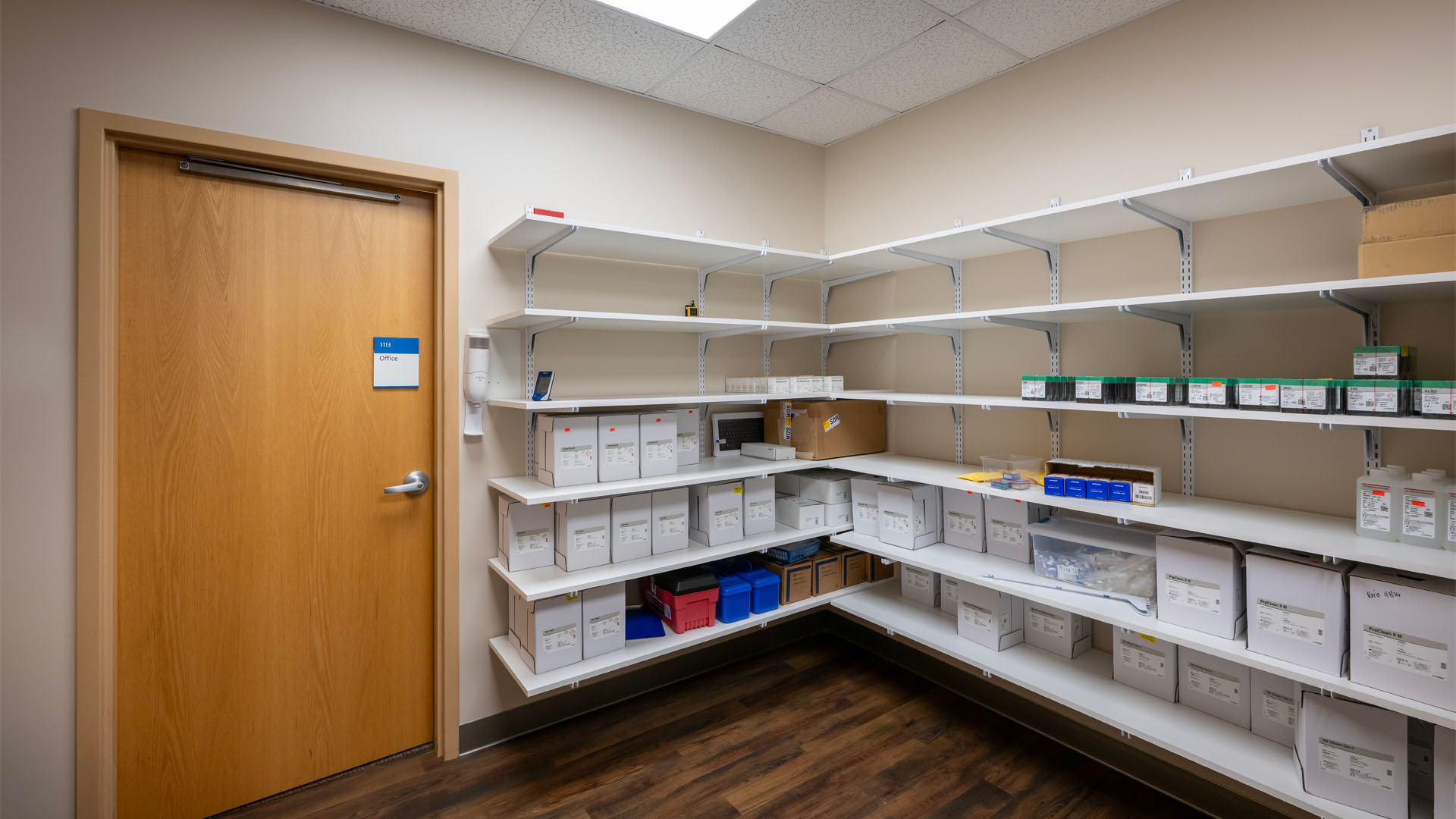 Storage closet at OhioHealth Hardin Hospital
