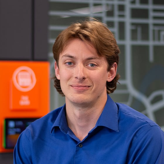 Design Collaborative Architectural Graduate Dillon Redding's headshot.